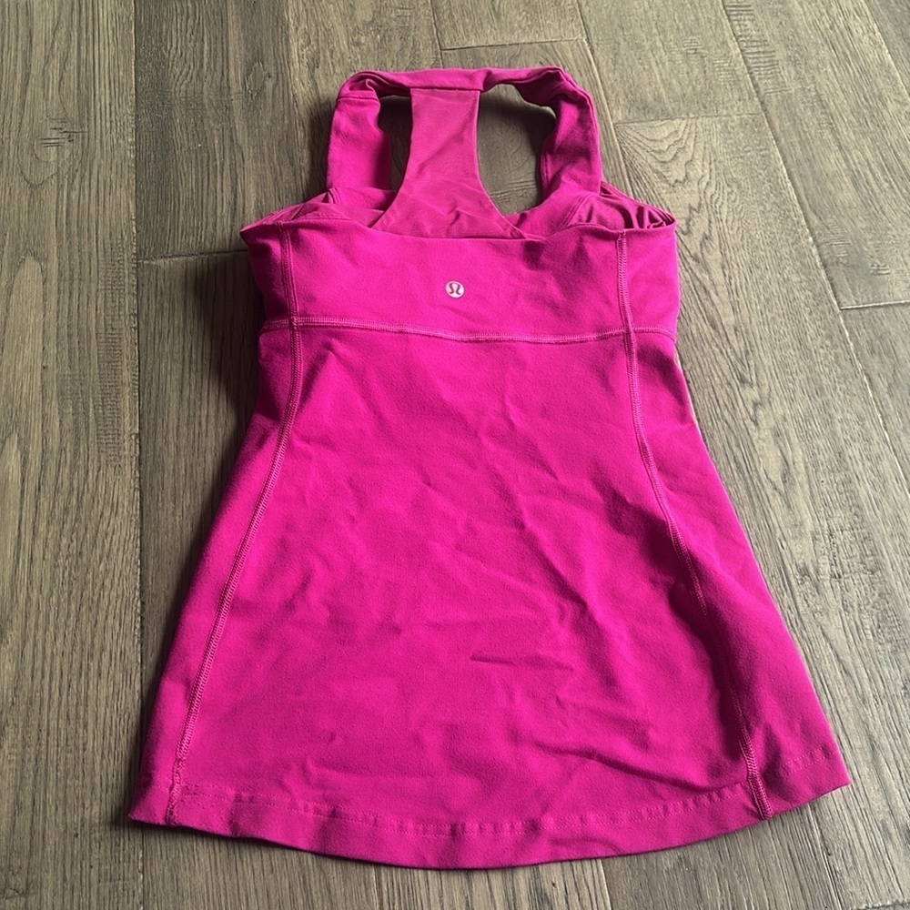 Lululemon | Scoop Neck Tank *Luon in Raspberry Pink Size 4 - Picture 8 of 12